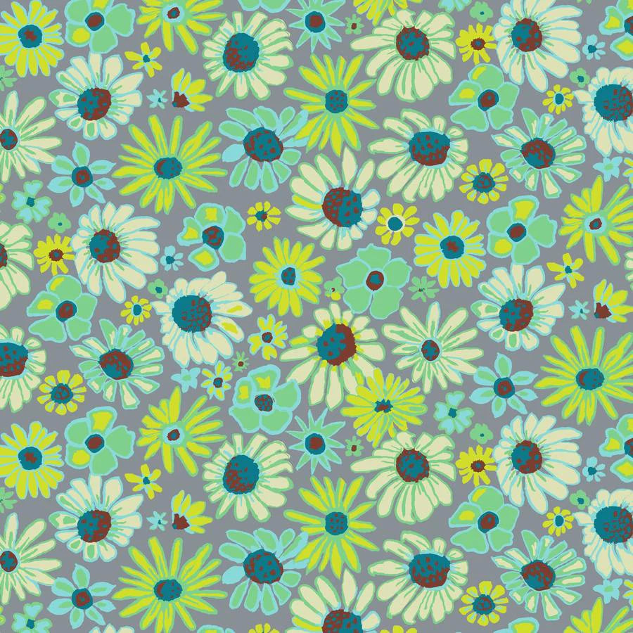Bloomers in Grey by Kaffe Fasset for Free Spirit