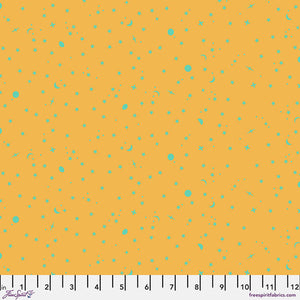 Tula Pink || True Colours - Space Sprinkles in Papaya