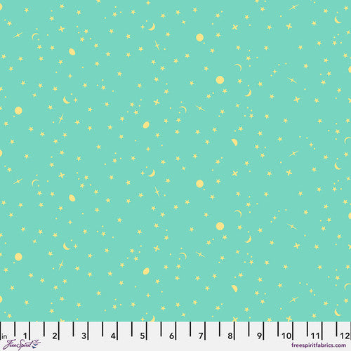 Tula Pink || True Colours - Space Sprinkles in Seaglass