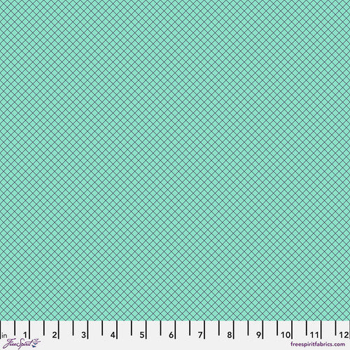 Tula Pink || True Colours - On the Grid in Raindrop