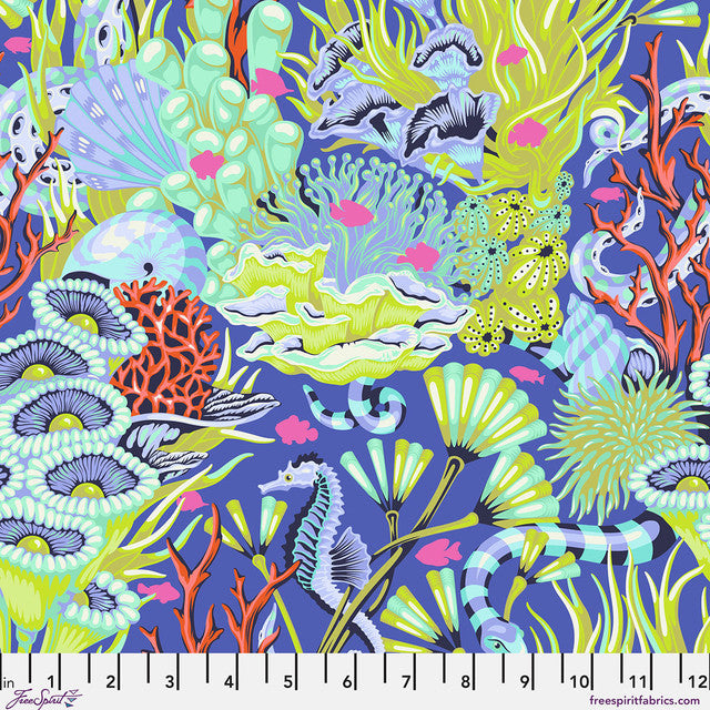 Pre Order|| Reef What You Sew - Marine  || Floral Reef - Tula Pink (Pre Order) - April 2026