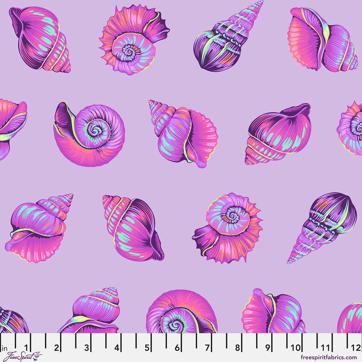 Pre Order|| Lil Shelly - UltraViolet || Floral Reef - Tula Pink (Pre Order) - April 2026