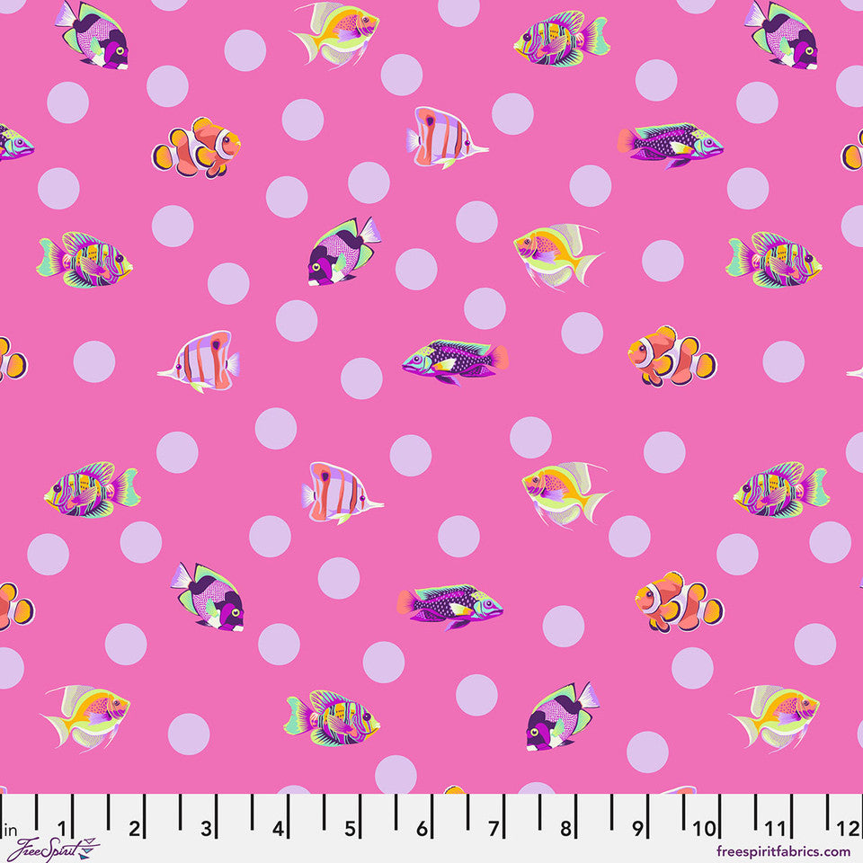 Pre Order|| School Crossing - Delphine  || Floral Reef - Tula Pink (Pre Order) - April 2026