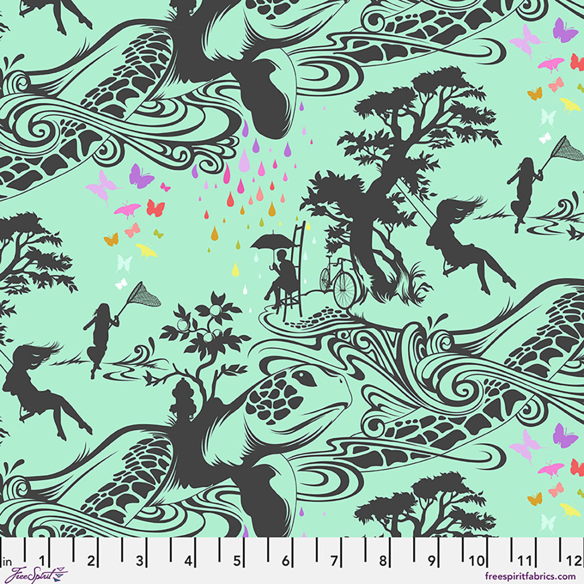 Pre Order | Turtle Bay - Sweetmint || Prince Charming Déjà Vu Tula Pink