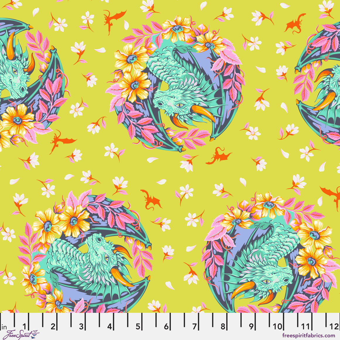 || PRE-ORDER || Dragon Ball She in Apple from Legendary by Tula Pink for Free Spirit Fabrics