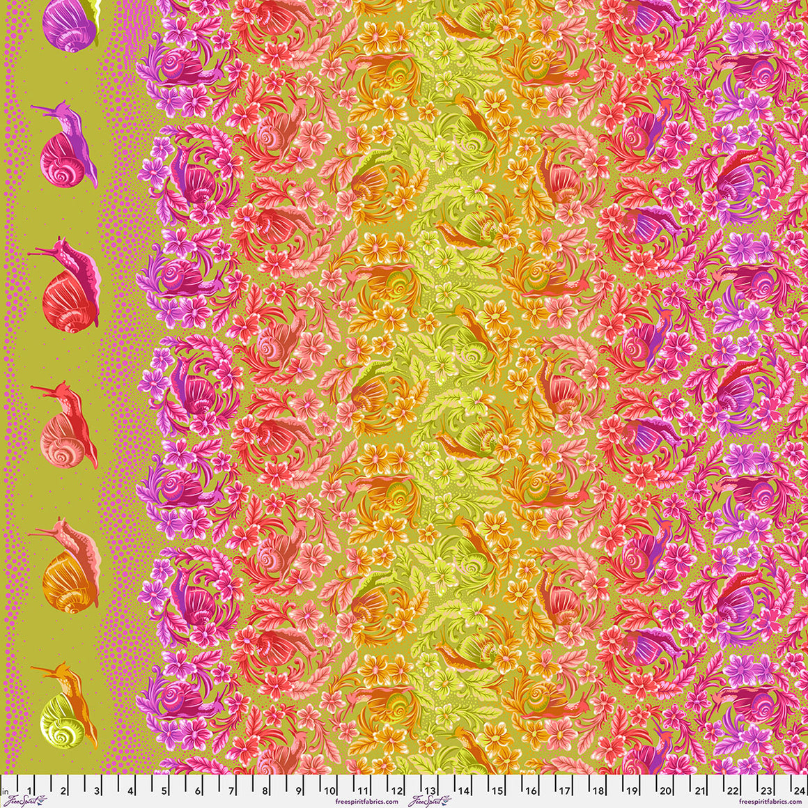 || PRE-ORDER || Snailed It! in Afterglow from Down to Earth by Tula Pink for Free Spirit Fabrics