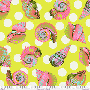 Pre Order|| Big Shelly - Seagrass 108" || Floral Reef - Tula Pink (Pre Order) - April 2026