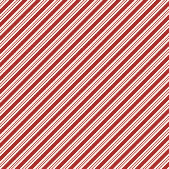 Candy Cane Stripe in Red from Make it Merry by Lamb Farm Designs for Marcus Fabrics