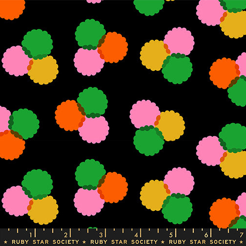 Puffs in Black from Sparkle Mart by Melody Miller of Ruby Star Society for Moda Fabrics