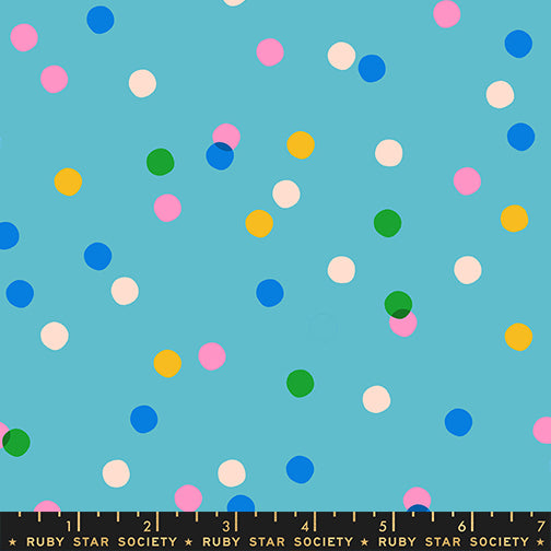 Spritz in Dark Turquoise from Sparkle Mart by Melody Miller of Ruby Star Society for Moda Fabrics, Designer Fabric