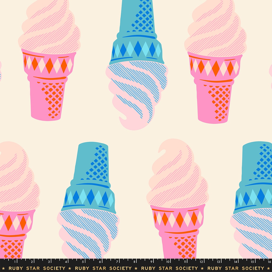 Cake Cone in Natural || WIDEBACK 108"|| from Sparkle Mart by Melody Miller of Ruby Star Society for Moda Fabrics