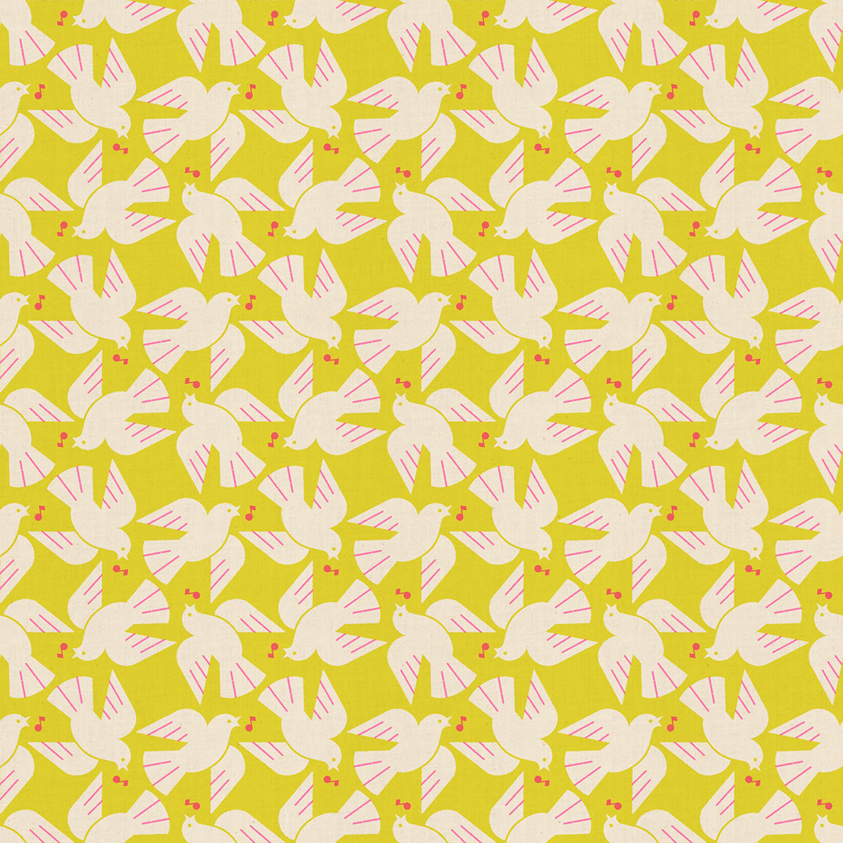 Flock Yeah in Citron from Lofi Linens by Rashida Coleman-Hale of Ruby Star Society for Moda Fabrics, Designer Fabric