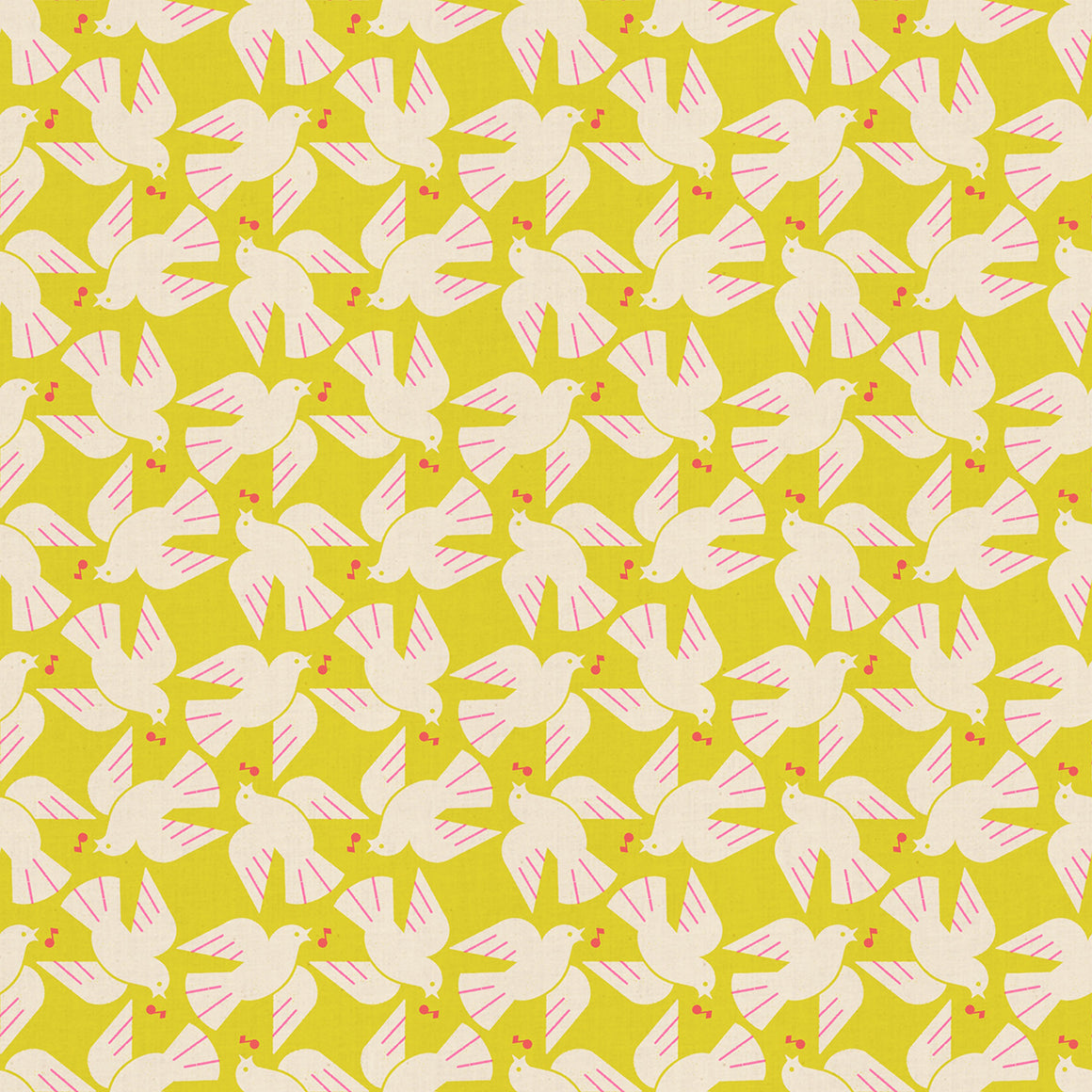 Flock Yeah in Citron from Lofi Linens by Rashida Coleman-Hale of Ruby Star Society for Moda Fabrics, Designer Fabric