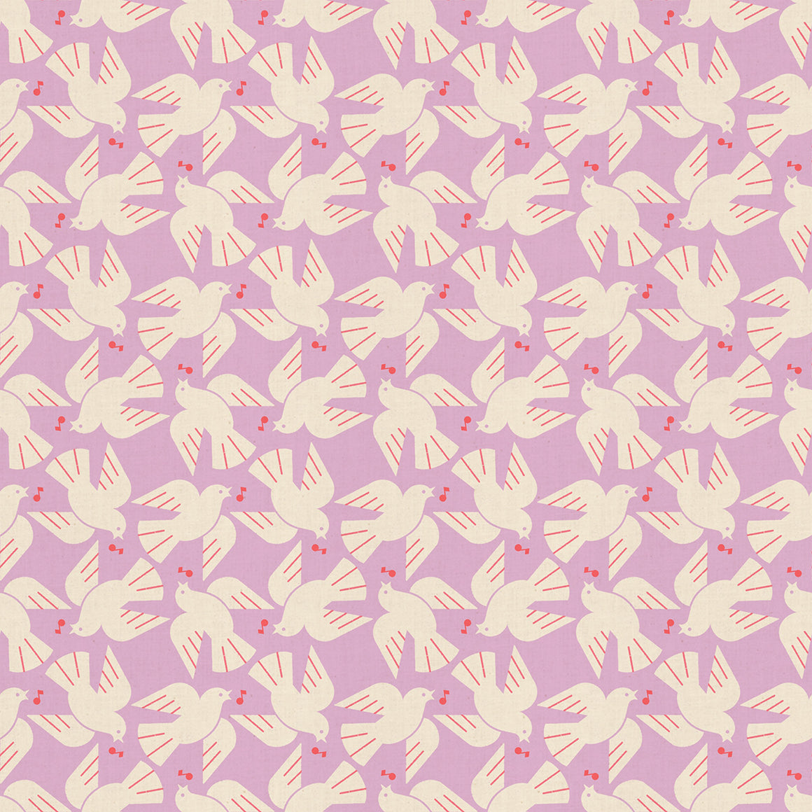 Flock Yeah in Wisteria from Lofi Linens by Rashida Coleman-Hale of Ruby Star Society for Moda Fabrics, Designer Fabric