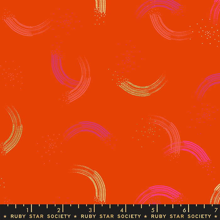 Twirl in Fire Metallic by Sarah Watts of Ruby Star Society for Moda Fabrics