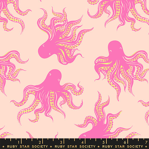 Mystery Food in Peach Cream from Ink Shop by Sarah Watts of Ruby Star Society for Moda Fabrics, Designer Fabric