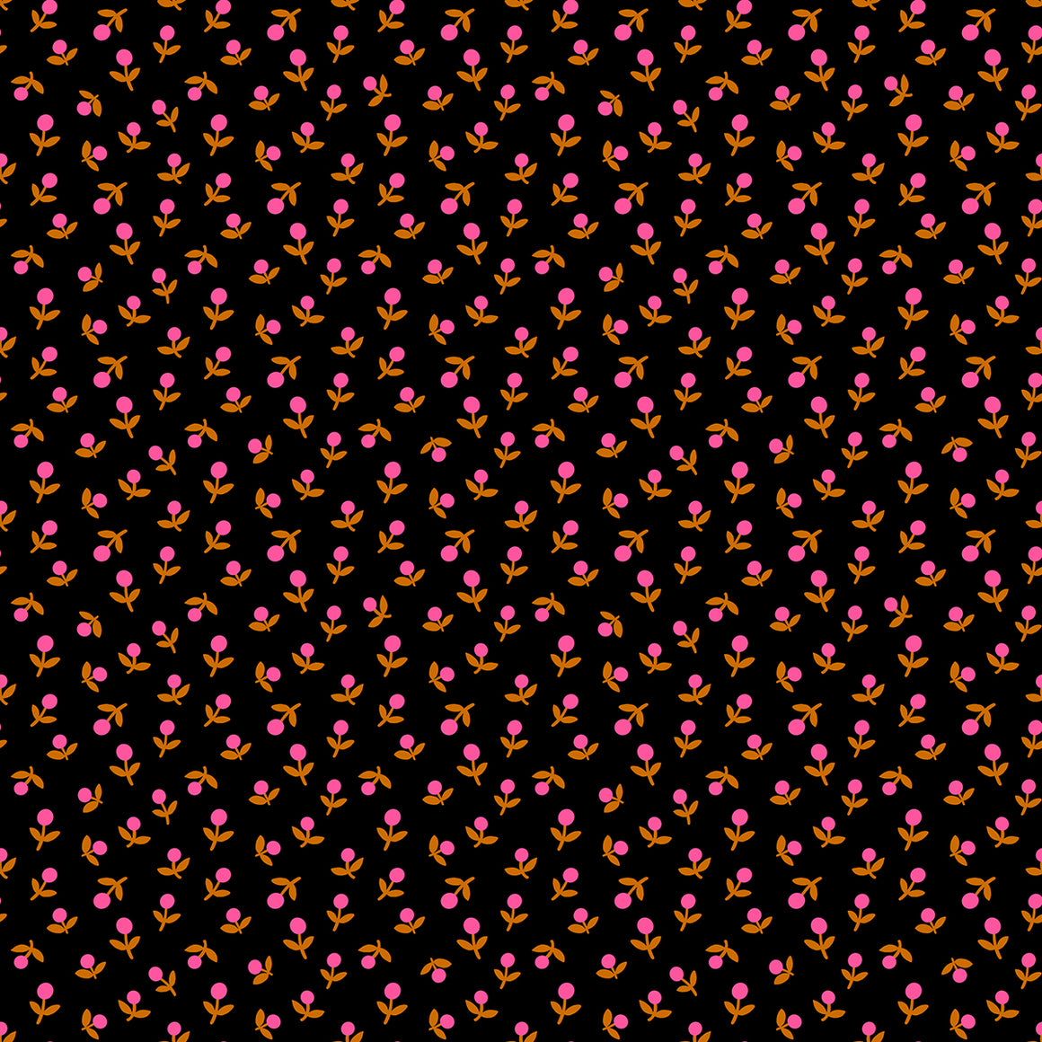 Sprout in Black from 1-800-Calico by Alexia Abegg of Ruby Star Society for Moda Fabrics, Designer Fabric