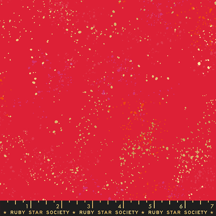 Speckled in Scarlet Metallic by Rashida Coleman-Hale of Ruby Star Society for Moda