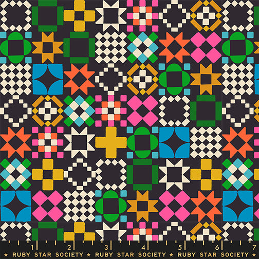 Quilt as Charged in Soft Black from 1-800-Notion by Ruby Star Society for Moda Fabrics