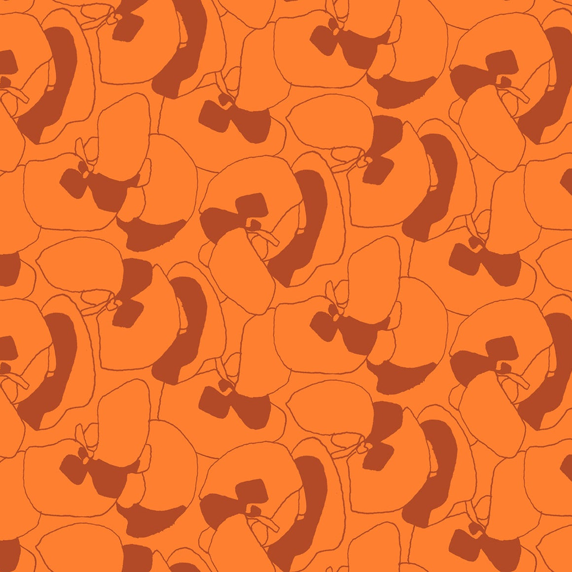 Sea Grapes in Orange from Memento by Carolyn Friedlander of Ruby Star Society for Moda Fabrics, Designer Fabric