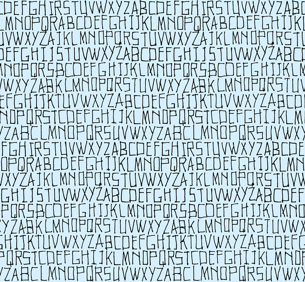 Alphabet in Ethereal from Memento by Carolyn Friedlander of Ruby Star Society for Moda Fabrics, Designer Fabric