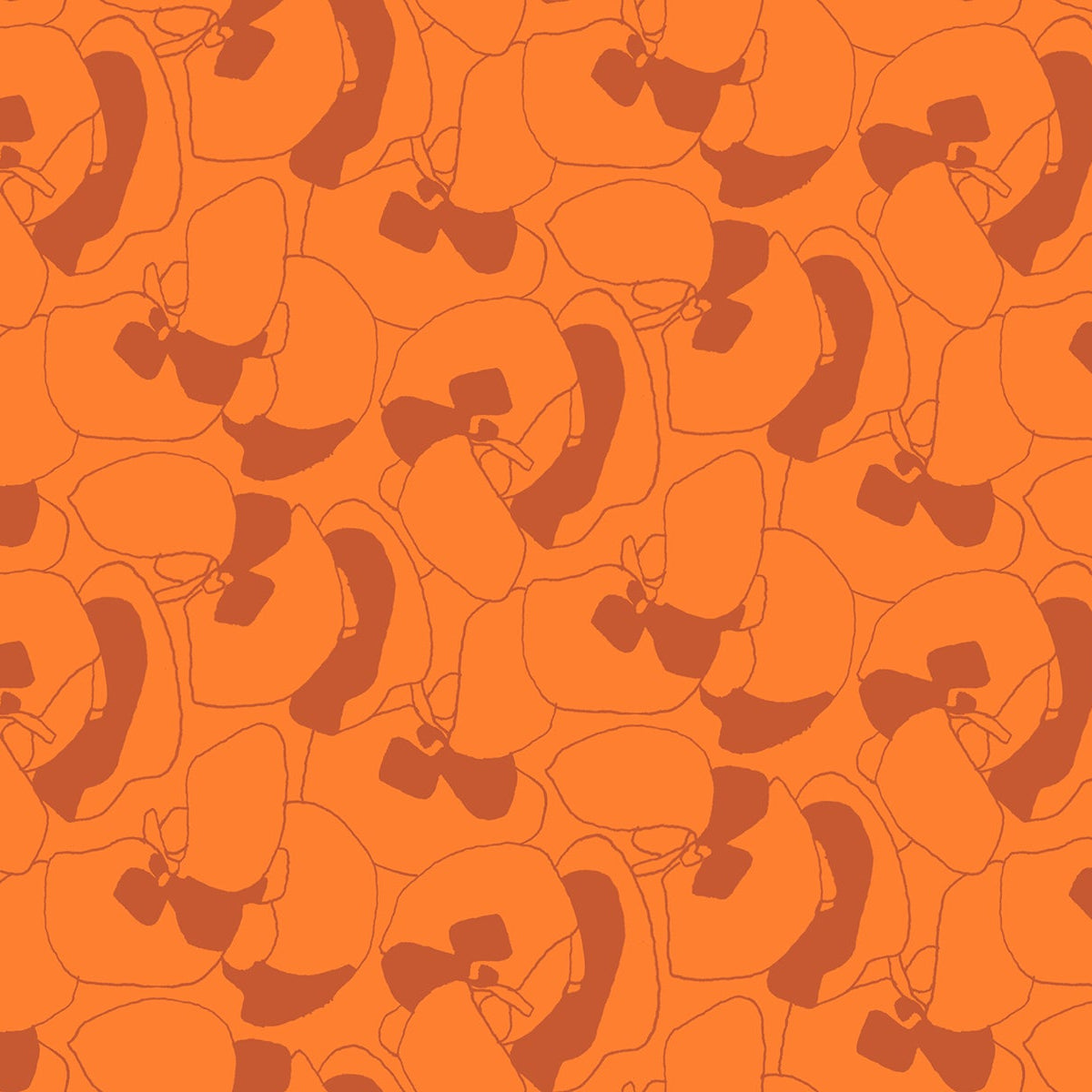 Seagrapes in Orange || CANVAS || from Memento by Carolyn Friedlander of Ruby Star Society for Moda Fabrics, Designer Fabric