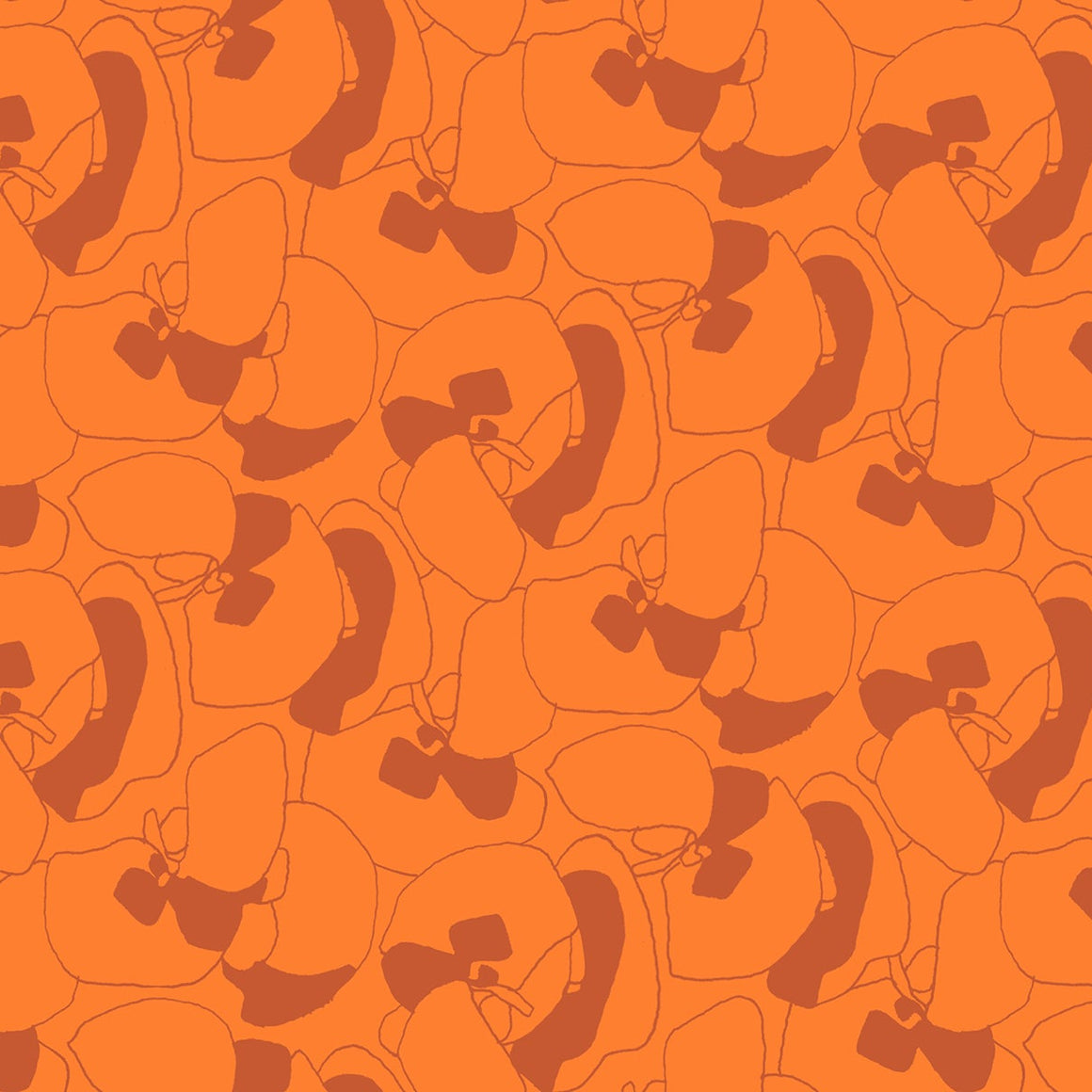 Seagrapes in Orange || CANVAS || from Memento by Carolyn Friedlander of Ruby Star Society for Moda Fabrics, Designer Fabric