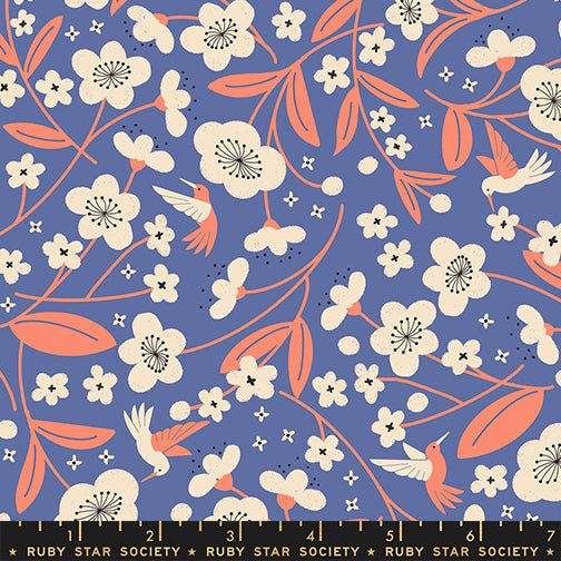 Blossoms in Twilight from Persimmon by Rashida Coleman-Hale of Ruby Star Society, Designer Fabric