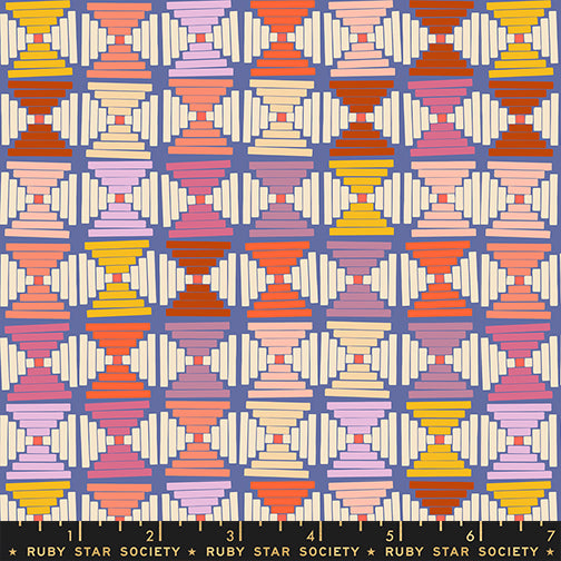 Courthouse Steps in Twilight from Persimmon by Rashida Coleman-Hale of Ruby Star Society, Designer Fabric