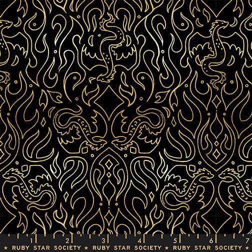 Scribe in Metallic Black from Fireglow by Sarah Watts of Ruby Star Society