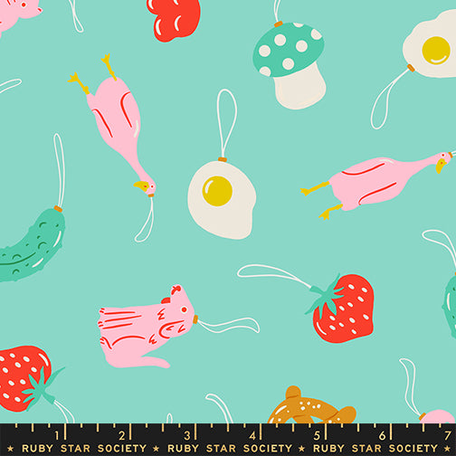 Find the Pickle in Frost from Merry Happy by Kimberly Kight of Ruby Star Society, Designer Fabric