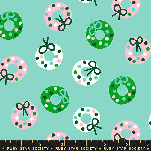 Bough Down in Frost from Merry Happy by Kimberly Kight of Ruby Star Society, Designer Fabric