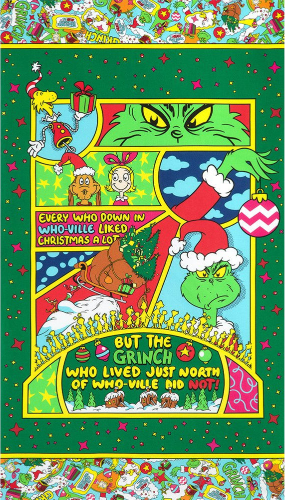 Whoville || PANEL || How the Grinch Stole Christmas - 24" x 44"