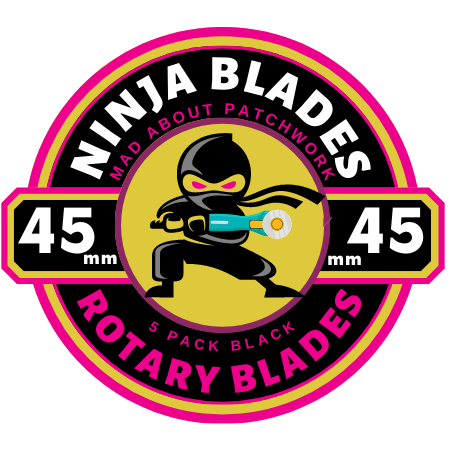 Ninja - Black - Rotary Blade 45 mm — 5 pk - Steel