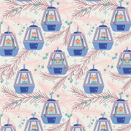 Snowy Adventures from Frost & Fir by Sewcial Bee Collective for Art Gallery Fabrics, Designer Fabric