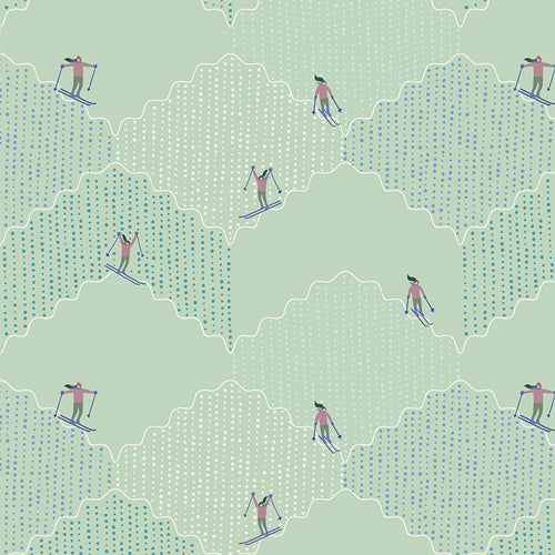 Ski Run from Frost & Fir by Sewcial Bee Collective for Art Gallery Fabrics, Designer Fabric
