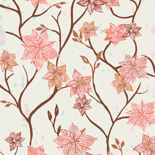 Frosted Blossoms from Frost & Fir by Sewcial Bee Collective for Art Gallery Fabrics, Designer Fabric