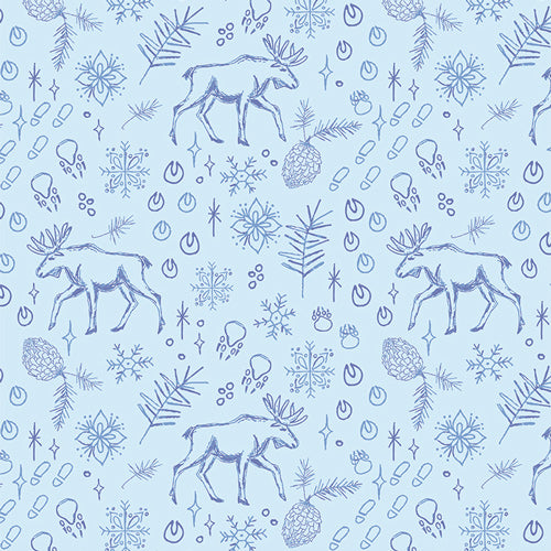 Tundra Trails from Frost & Fir by Sewcial Bee Collective for Art Gallery Fabrics, Designer Fabric