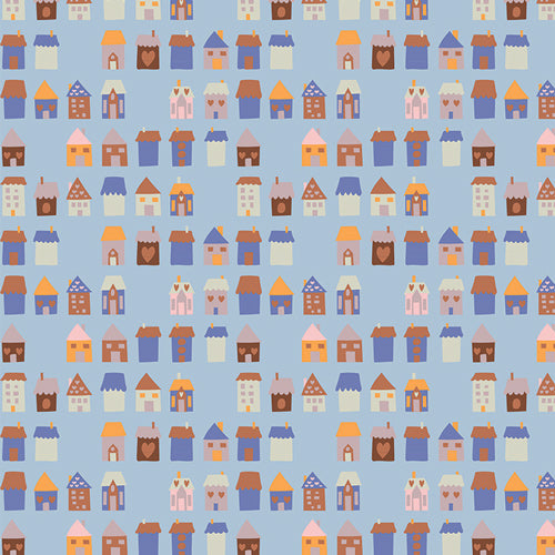 Hearthside Lane from Frost & Fir by Sewcial Bee Collective for Art Gallery Fabrics, Designer Fabric