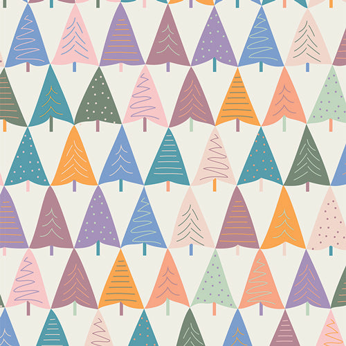 Alpine Mountain from Frost & Fir by Sewcial Bee Collective for Art Gallery Fabrics, Designer Fabric