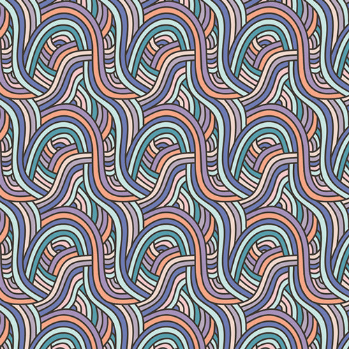 Swirling Threads from Frost & Fir by Sewcial Bee Collective for Art Gallery Fabrics, Designer Fabric