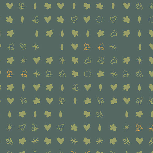 Greenhouse Garden from Summer Homestead by Sewcial Bee Collective for Art Gallery Fabrics, Designer Fabric