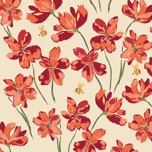 Sunlit Meadow from Summer Homestead by Sewcial Bee Collective for Art Gallery Fabrics, Designer Fabric