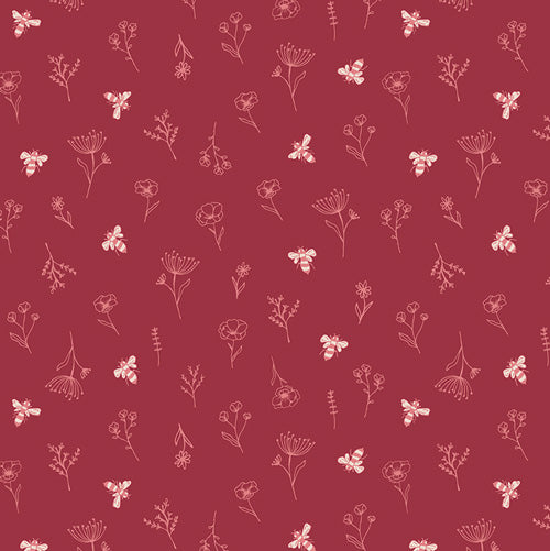 Pollinator Patch from Summer Homestead by Sewcial Bee Collective for Art Gallery Fabrics, Designer Fabric