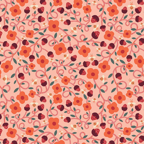 Vibrant Vines from Summer Homestead by Sewcial Bee Collective for Art Gallery Fabrics, Designer Fabric
