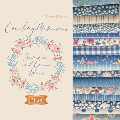 Tilda Creating Memories - Blues Fat Quarter Bundle