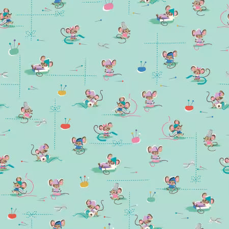 Wishes Workers Songbird Sparkle by Zippy Boro Jill Howarth by Riley Blake Designs, Designer Fabric