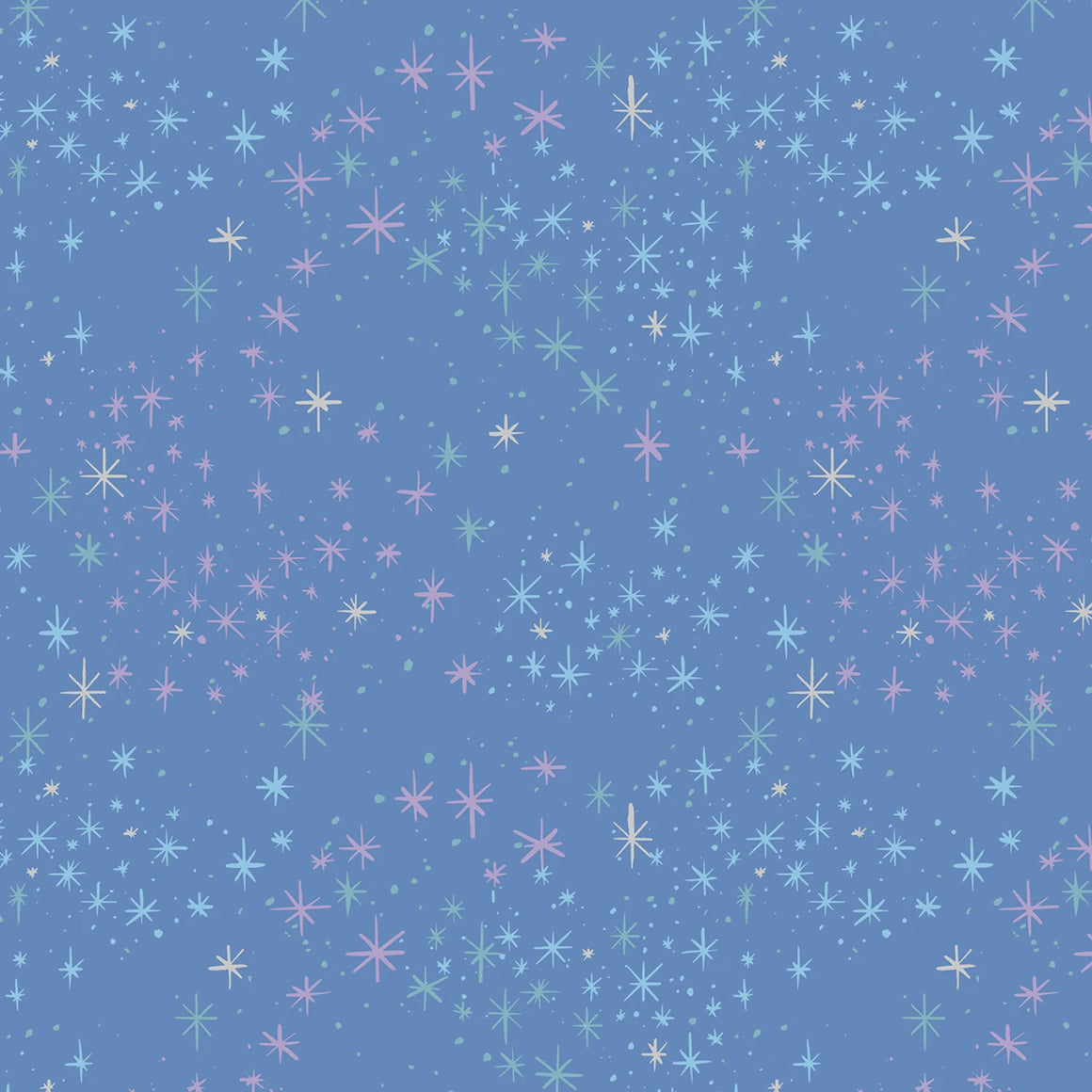 Wishes Magic Periwinkle Sparkle by Zippy Boro Jill Howarth by Riley Blake Designs, Designer Fabric