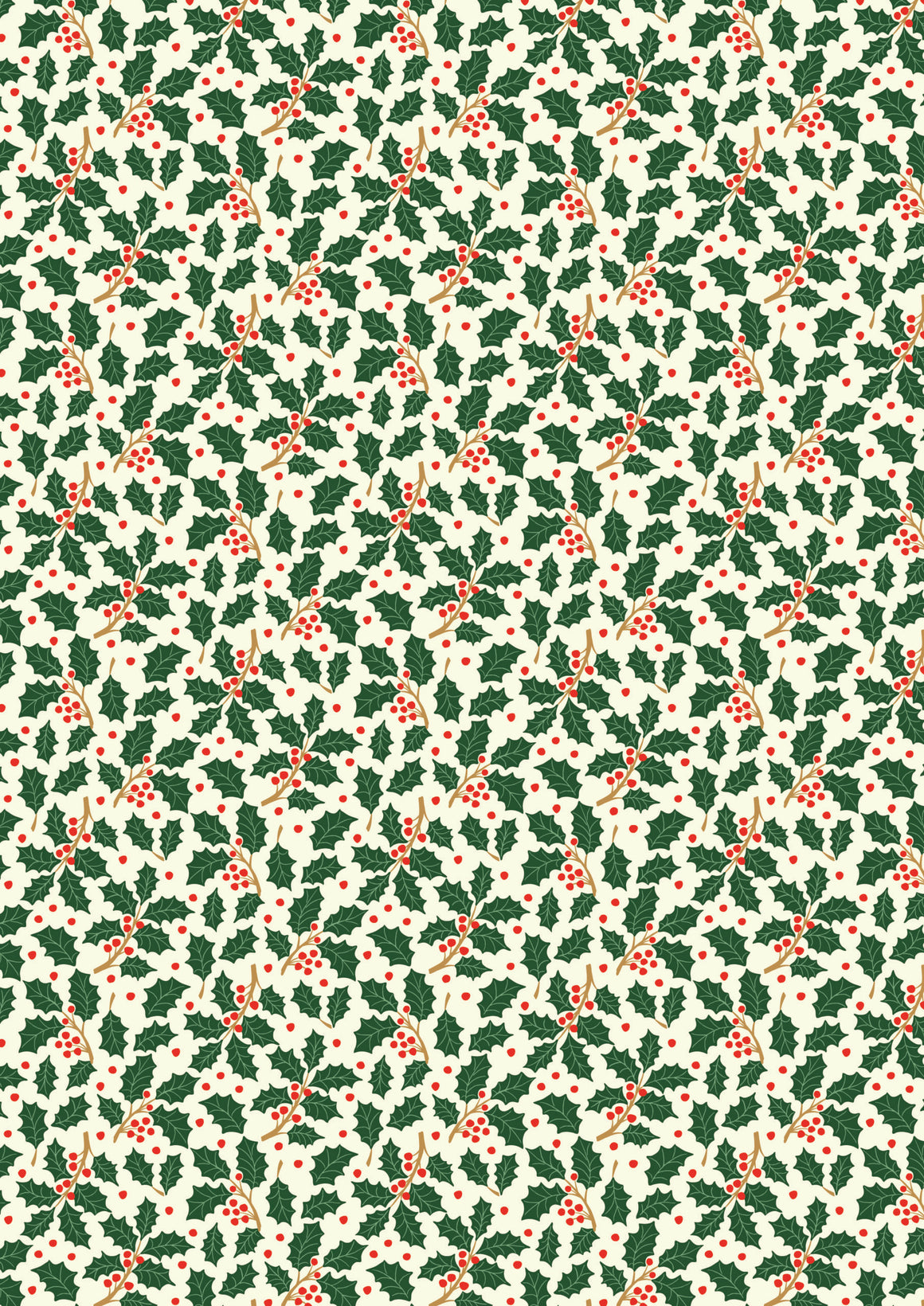 Holly on Cream for All is Bright by Lewis and Irene