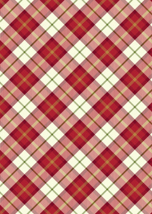 Red Check for All is Bright by Lewis and Irene